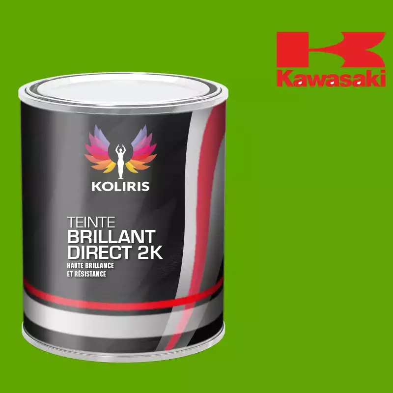 Peinture moto brillant direct VOC420 Kawasaki Moto