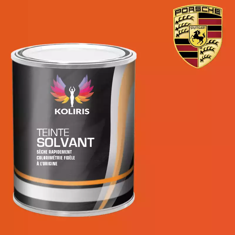 Peinture voiture solvant Porsche