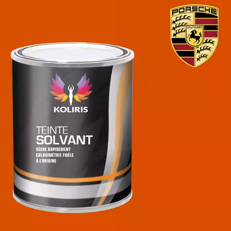 Peinture voiture solvant Porsche