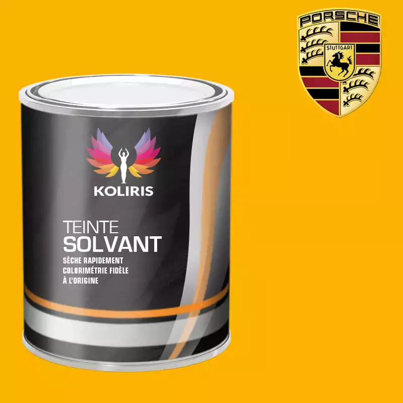 Peinture voiture solvant Porsche