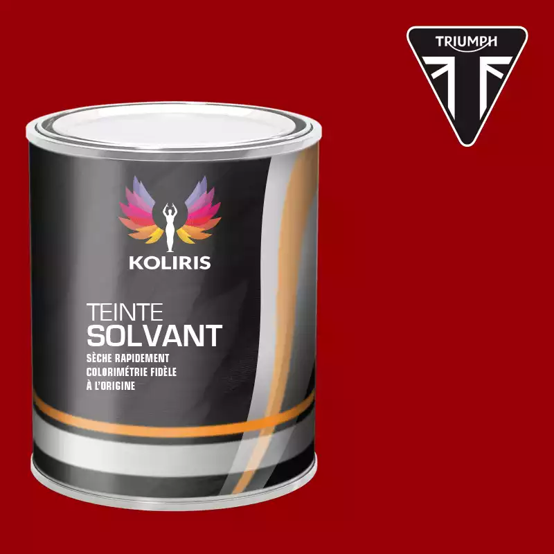 Peinture moto solvant Triumph Moto