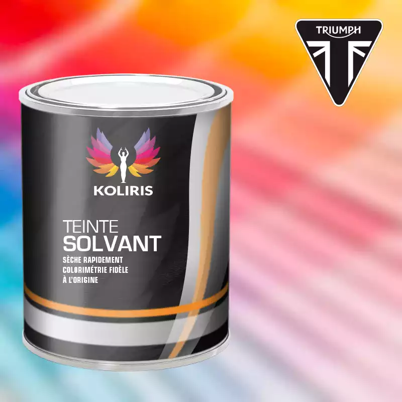 Peinture moto solvant Triumph Moto