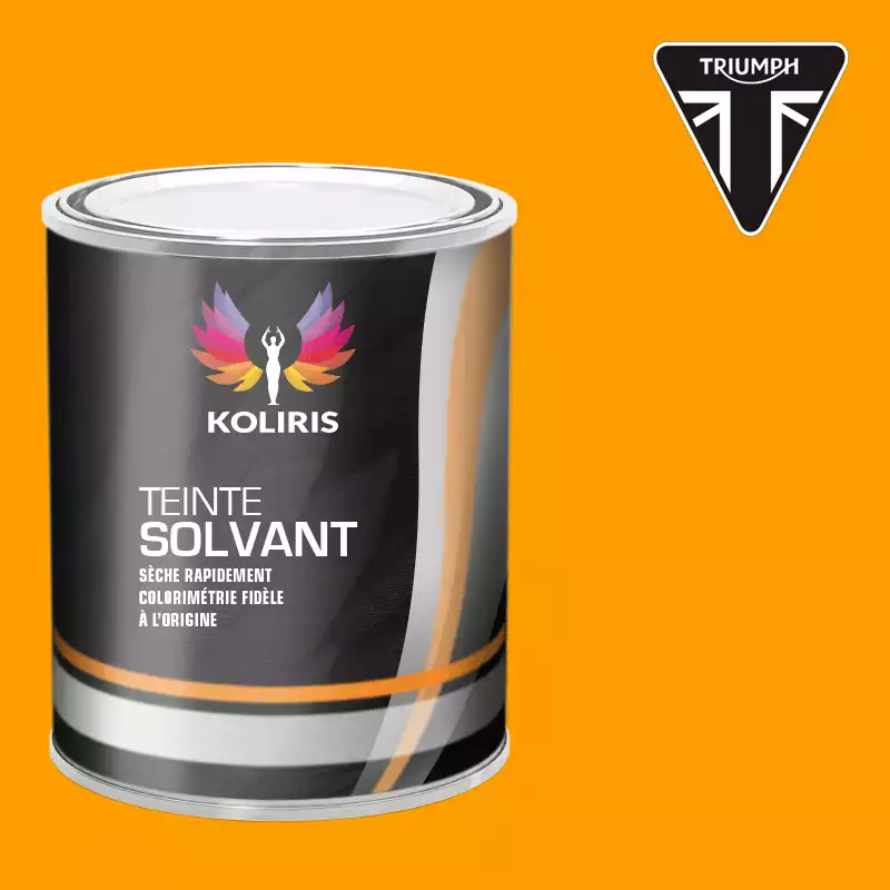 Peinture moto solvant Triumph Moto