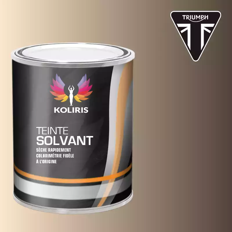 Peinture moto solvant Triumph Moto