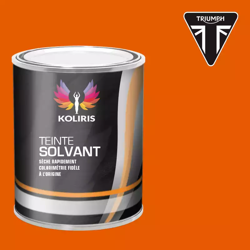 Peinture moto solvant Triumph Moto