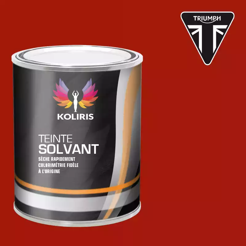 Peinture moto solvant Triumph Moto