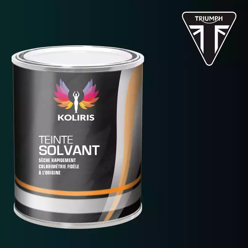 Peinture moto solvant Triumph Moto