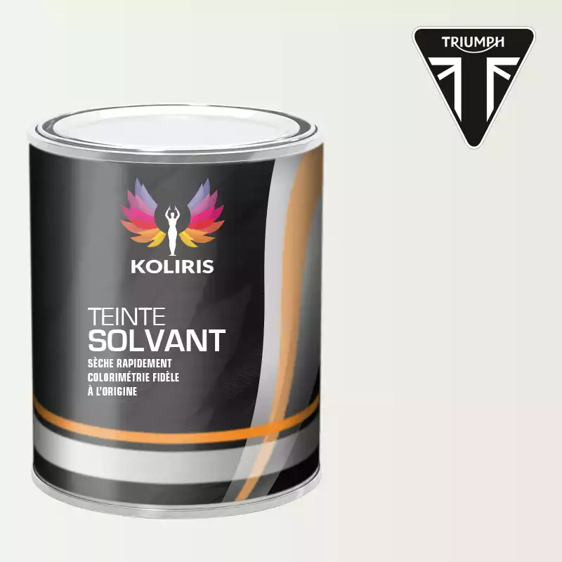 Peinture moto solvant Triumph Moto