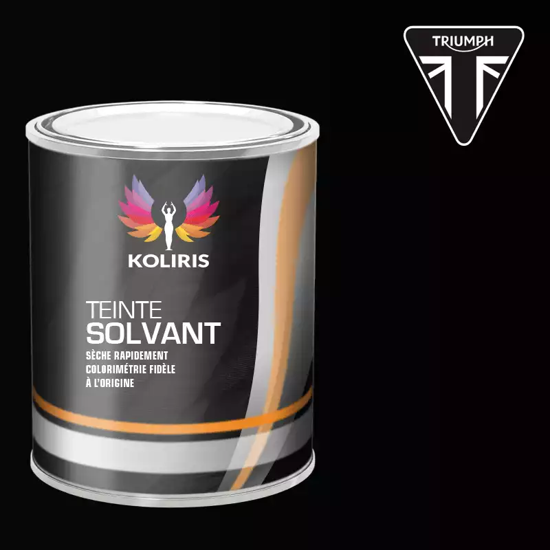 Peinture moto solvant Triumph Moto