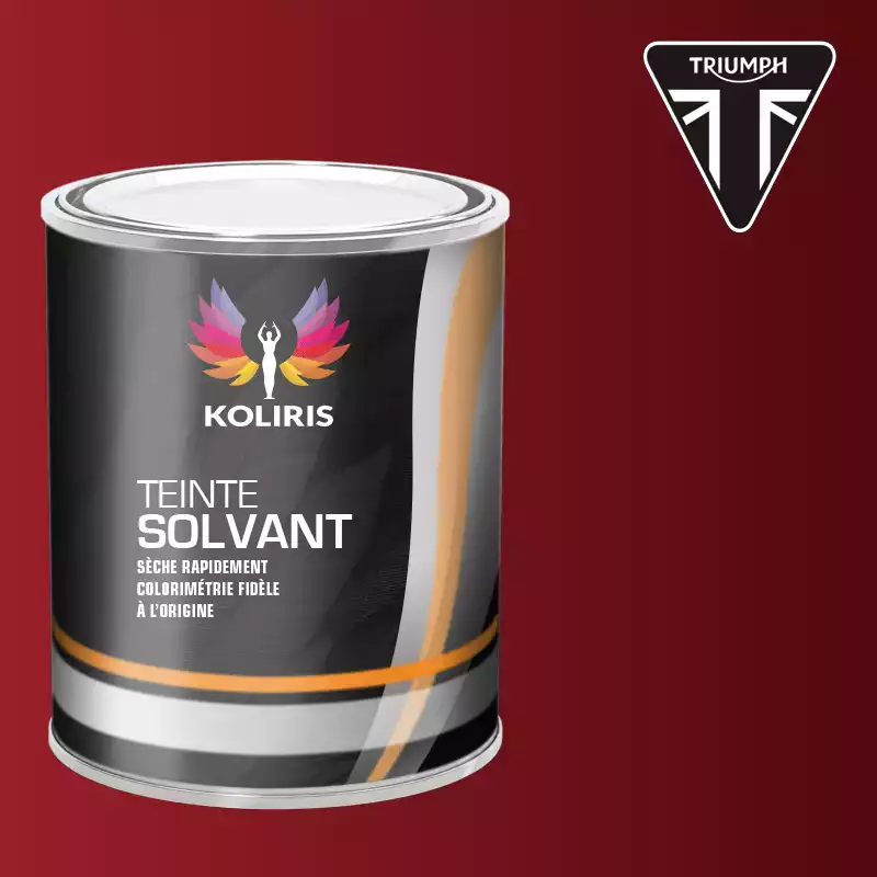 Peinture moto solvant Triumph Moto