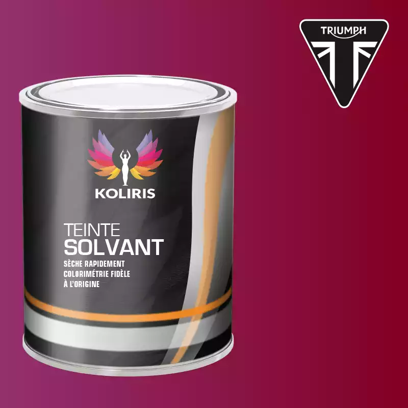 Peinture moto solvant Triumph Moto