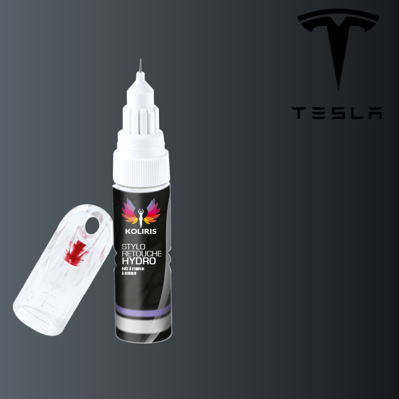 Stylo retouche peinture voiture Tesla 20ml