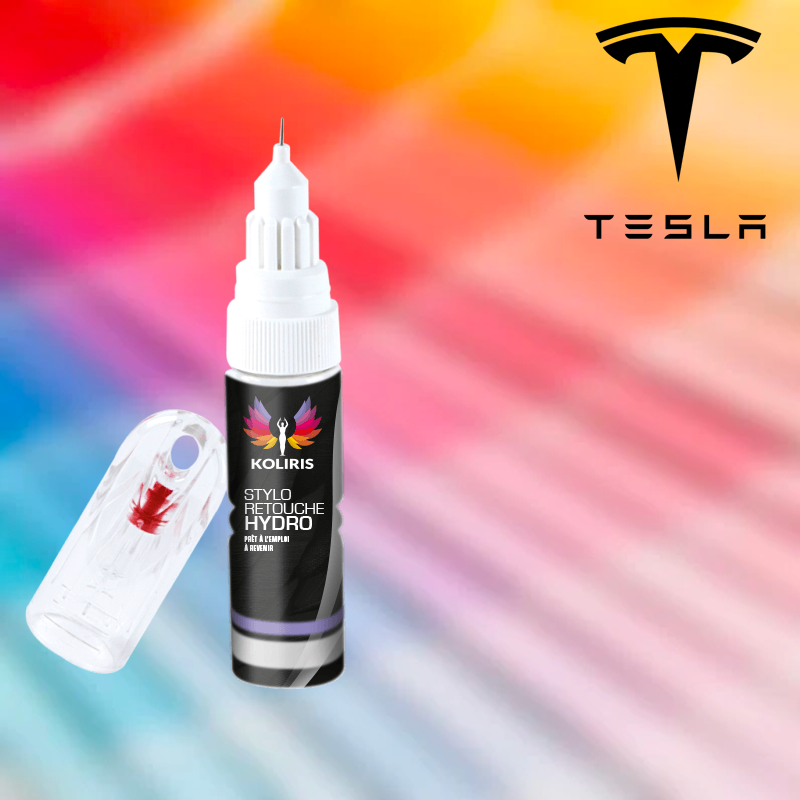 Stylo retouche peinture voiture Tesla 20ml