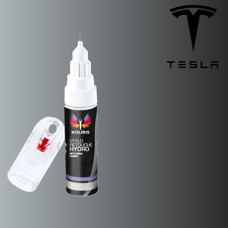 Stylo retouche peinture voiture Tesla 20ml