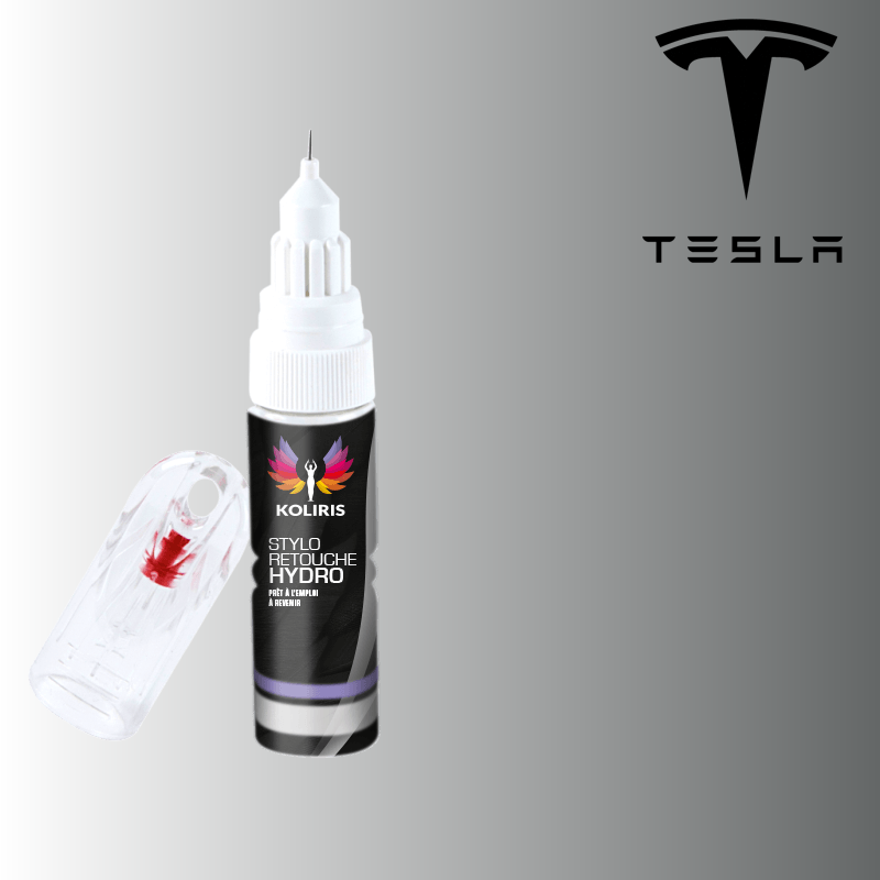 Stylo retouche peinture voiture Tesla 20ml