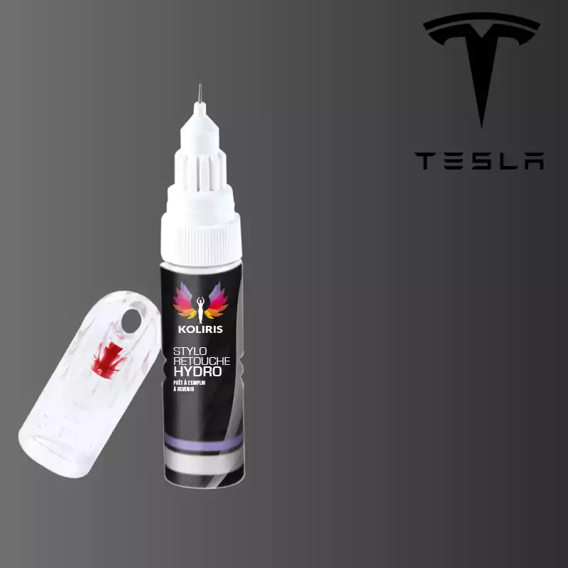 Stylo retouche peinture voiture Tesla 20ml