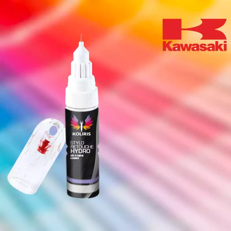 Stylo retouche peinture moto Kawasaki Moto 20ml