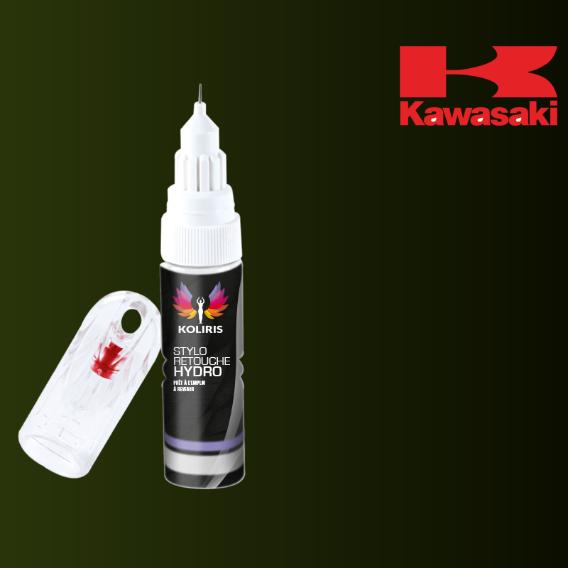 Stylo retouche peinture moto Kawasaki Moto 20ml