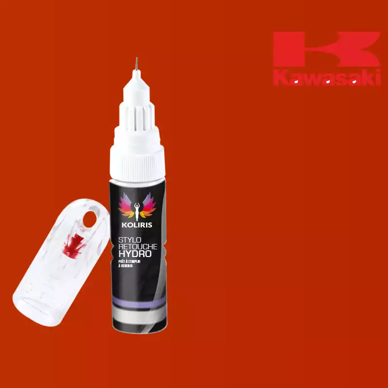 Stylo retouche peinture moto Kawasaki Moto 20ml