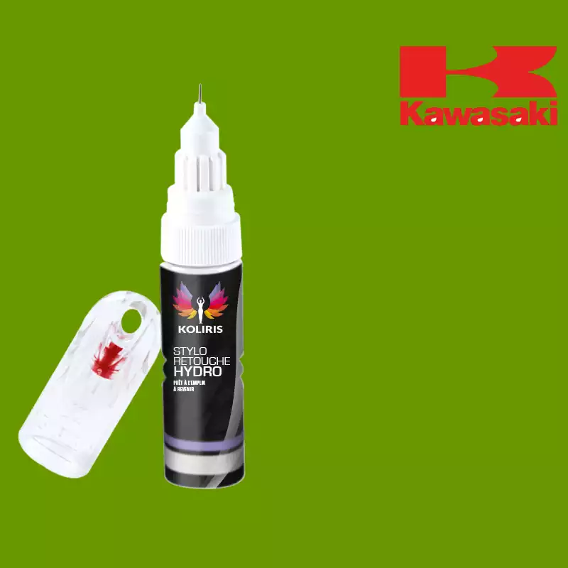 Stylo retouche peinture moto Kawasaki Moto 20ml