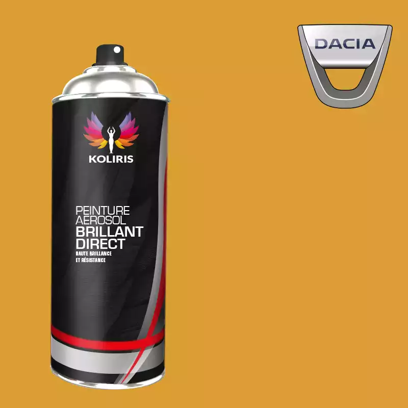 Bombe de peinture voiture 1K brillant Dacia 400ml