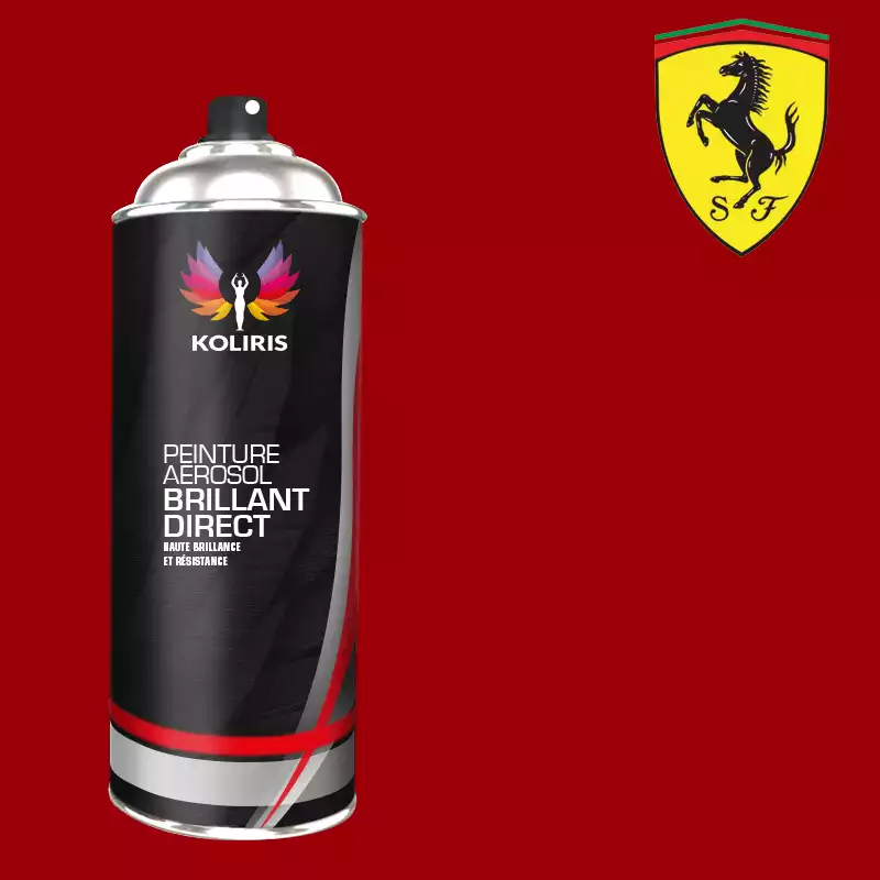 Bombe de peinture voiture 1K brillant Ferrari 400ml