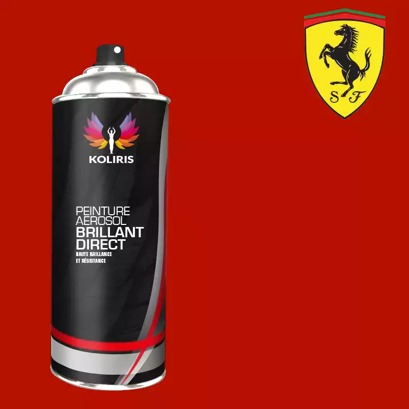 Bombe de peinture voiture 1K brillant Ferrari 400ml