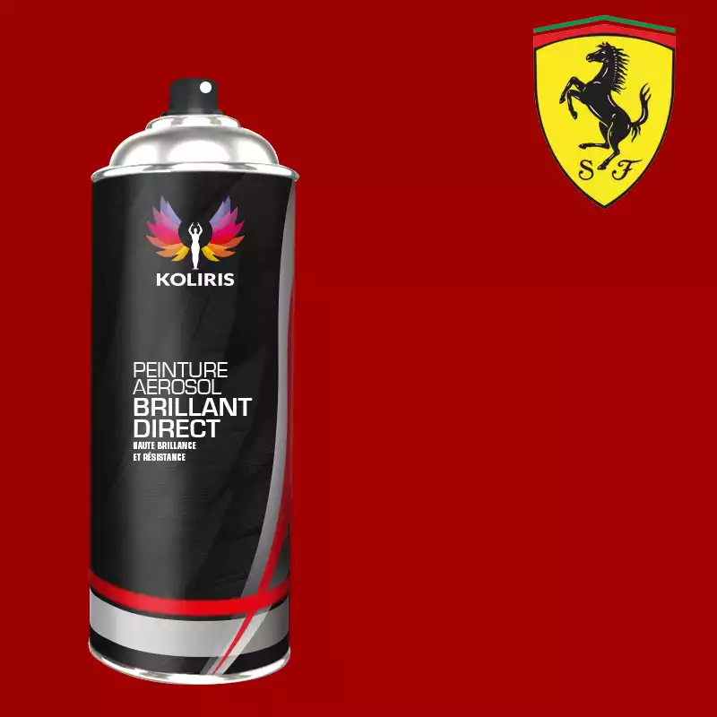 Bombe de peinture voiture 1K brillant Ferrari 400ml