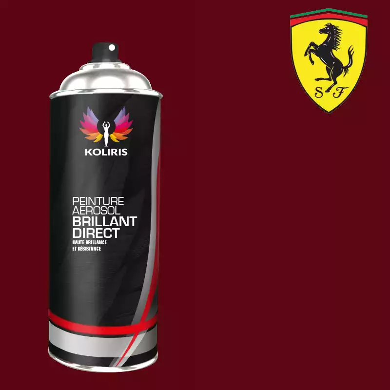 Bombe de peinture voiture 1K brillant Ferrari 400ml