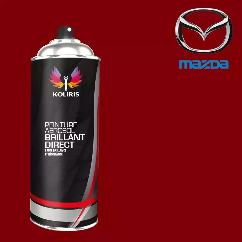 Bombe de peinture voiture 1K brillant Mazda 400ml