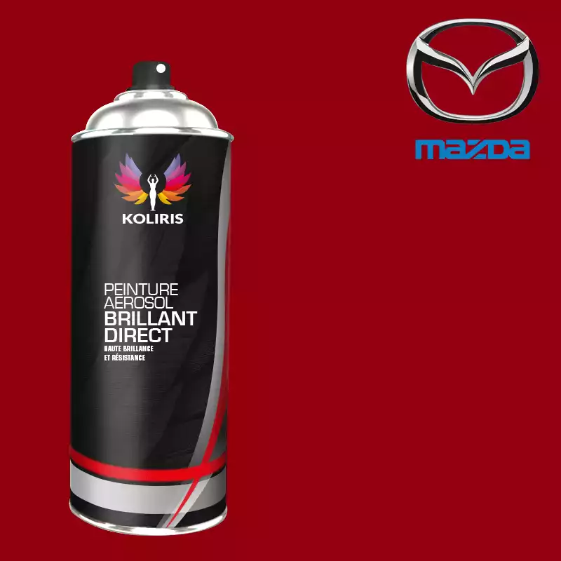 Bombe de peinture voiture 1K brillant Mazda 400ml