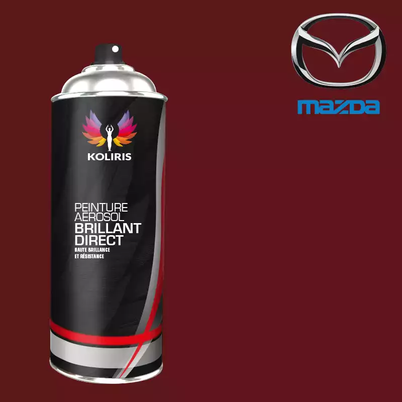 Bombe de peinture voiture 1K brillant Mazda 400ml