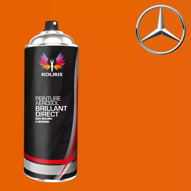 Bombe de peinture voiture 1K brillant Mercedes Benz 400ml