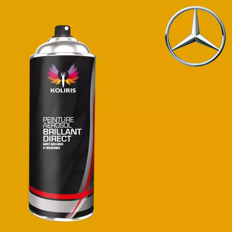 Bombe de peinture voiture 1K brillant Mercedes Benz 400ml