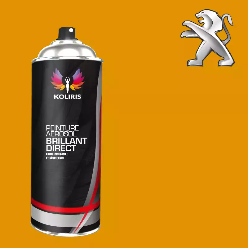 Bombe de peinture voiture 1K brillant Peugeot 400ml