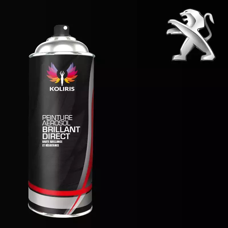 Bombe de peinture voiture 1K brillant Peugeot 400ml