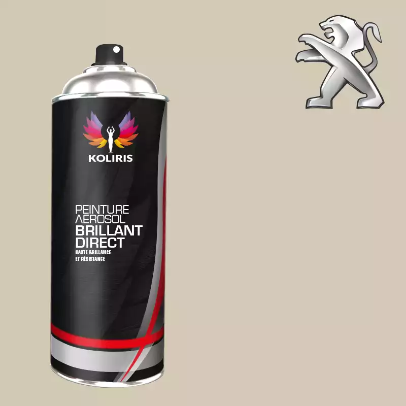 Bombe de peinture voiture 1K brillant Peugeot 400ml