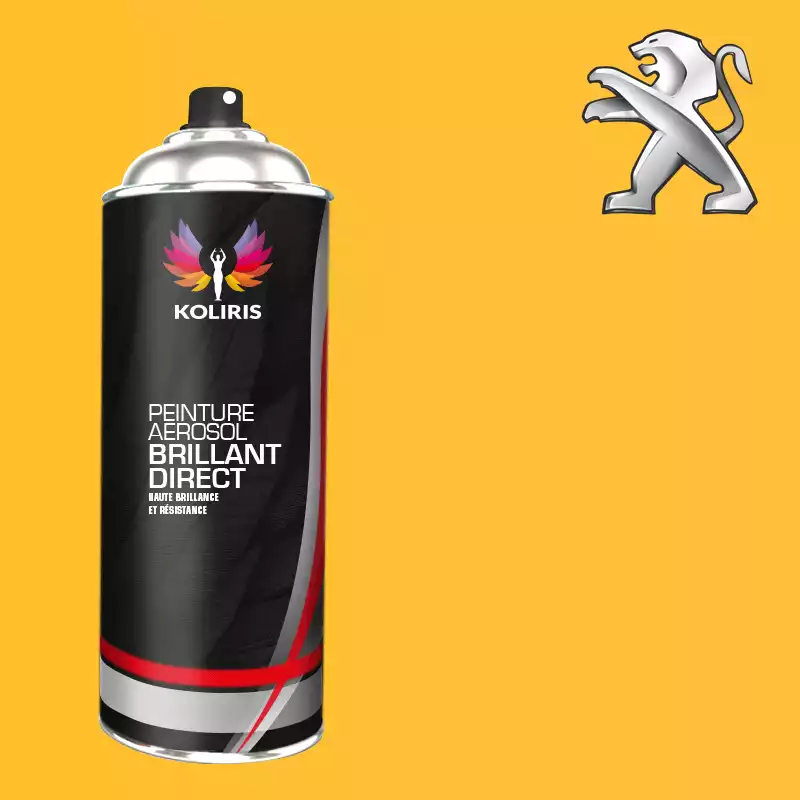 Bombe de peinture voiture 1K brillant Peugeot 400ml