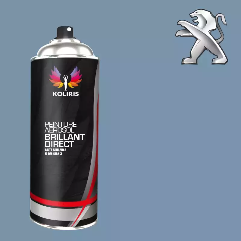 Bombe de peinture voiture 1K brillant Peugeot 400ml