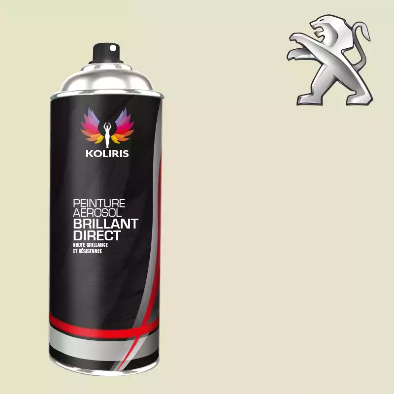 Bombe de peinture voiture 1K brillant Peugeot 400ml