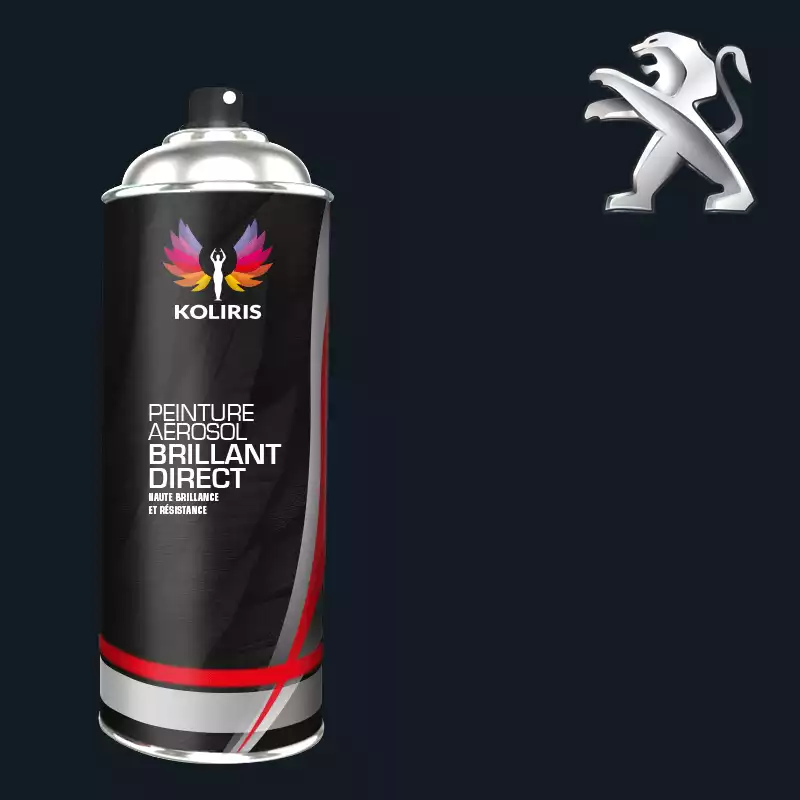 Bombe de peinture voiture 1K brillant Peugeot 400ml