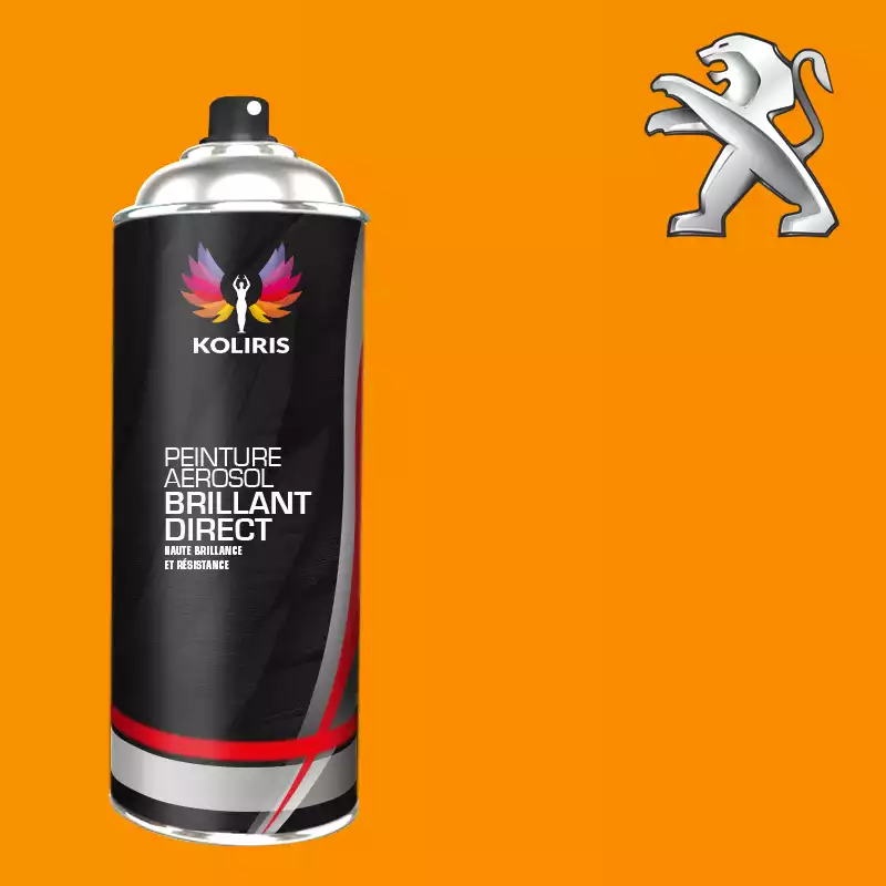 Bombe de peinture voiture 1K brillant Peugeot 400ml