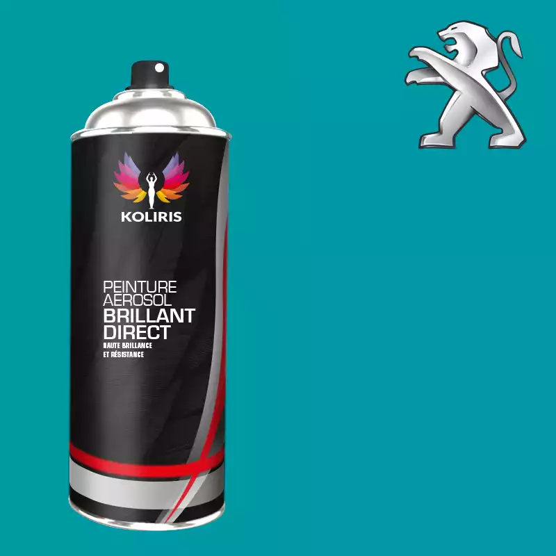 Bombe de peinture voiture 1K brillant Peugeot 400ml