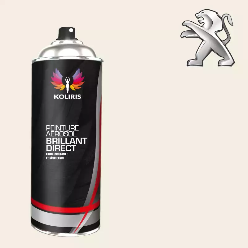 Bombe de peinture voiture 1K brillant Peugeot 400ml