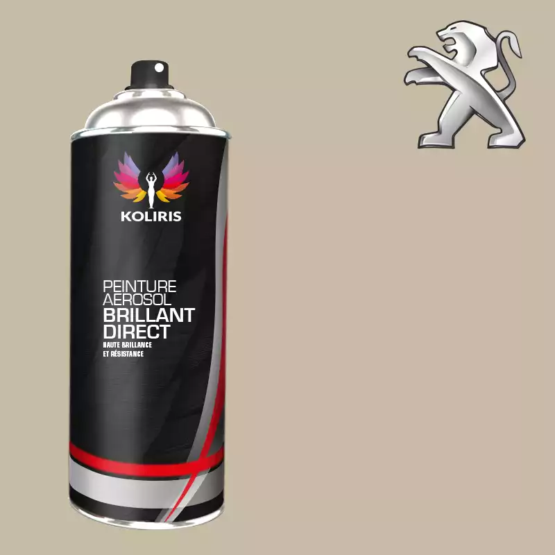 Bombe de peinture voiture 1K brillant Peugeot 400ml