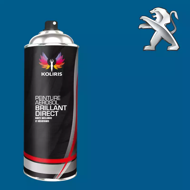 Bombe de peinture voiture 1K brillant Peugeot 400ml