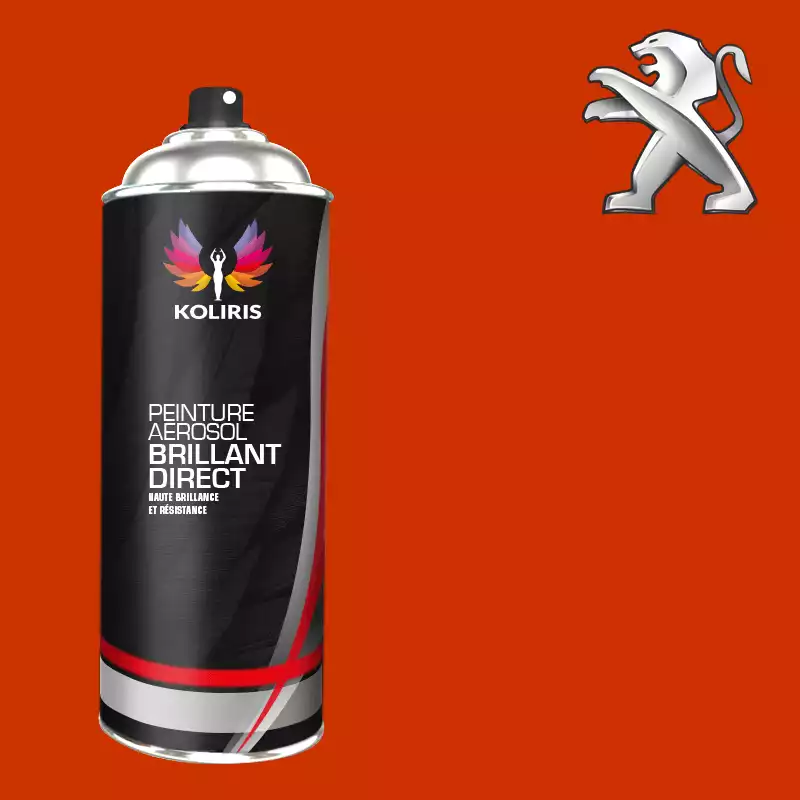 Bombe de peinture voiture 1K brillant Peugeot 400ml