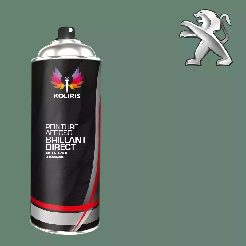 Bombe de peinture voiture 1K brillant Peugeot 400ml