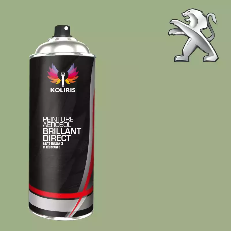 Bombe de peinture voiture 1K brillant Peugeot 400ml