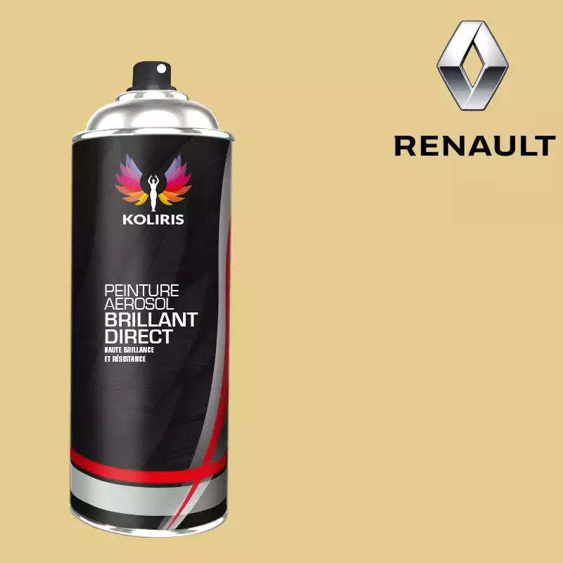 Bombe de peinture voiture 1K brillant Renault 400ml